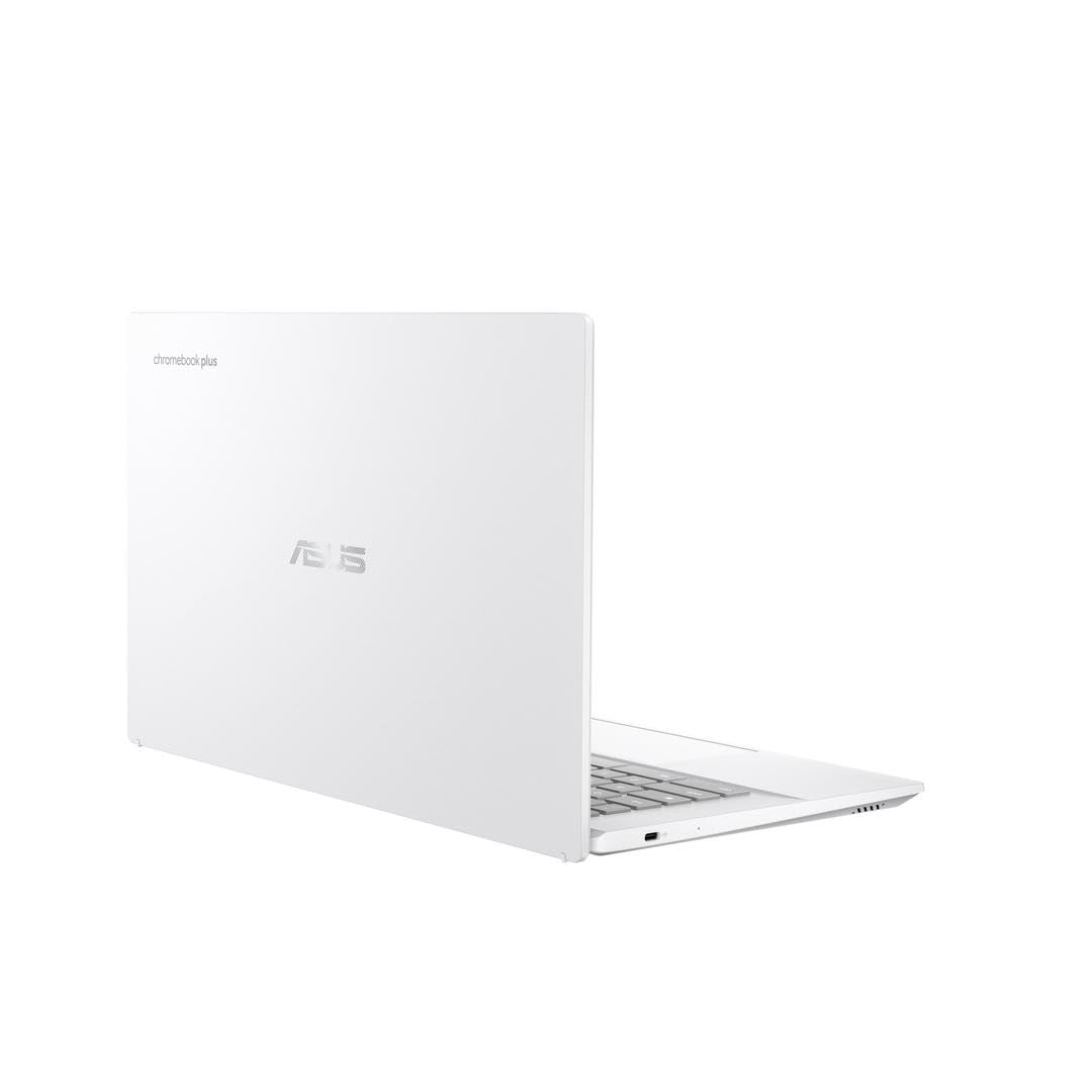 ASUS Chromebook Plus CX34 CX3402CBA-PQ0105 - Ordenador Portátil 14" Full HD (Intel Core i3-1215U, 8GB RAM, 128GB UFS, UHD Graphics, ChromeOS) Blanco Perla - Teclado QWERTY español