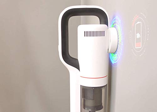 ROIDMI X20 - Barra de aspiradora inalámbrica, Cabezal de Cepillo antienredos, aplicación, Accesorio magnético húmedo y Montaje en Pared de Carga, Ligero, luz LED
