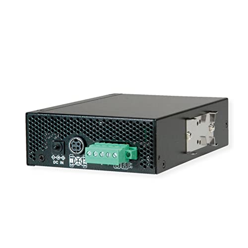 Roline Industrial Converter Gigabit Ethernet - Fibra de Doble Velocidad 100/1000, con función PoE