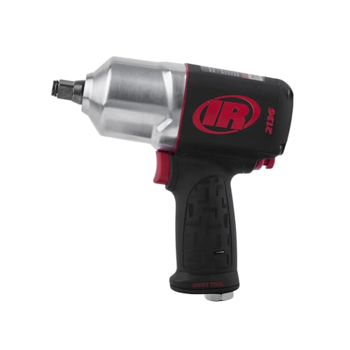 Ingersoll-Rand 2136QXPA Llave de Impacto Neumática 1/2", Silenciosa, 1500 Nm, Retenedor de Anillo de Fricción, Pistola