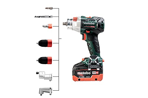 Metabo GB 18 LTX BL Q I 602362660 - Macho de roscar con batería (18 V, 2 cargadores LiHD, ASC 145, maletín de plástico)