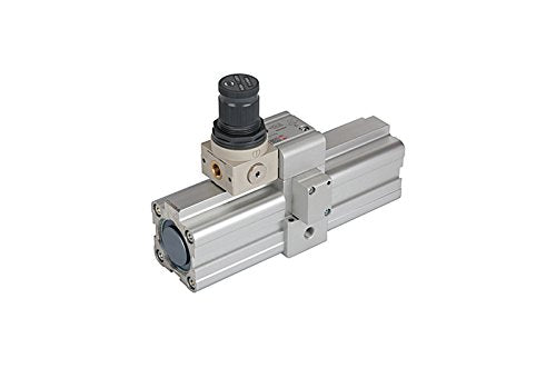 RIEGLER 101532-B-924 - Amplificador de presión de aire (con regulador, G 3/8, diámetro del pistón 63, 1 unidad)