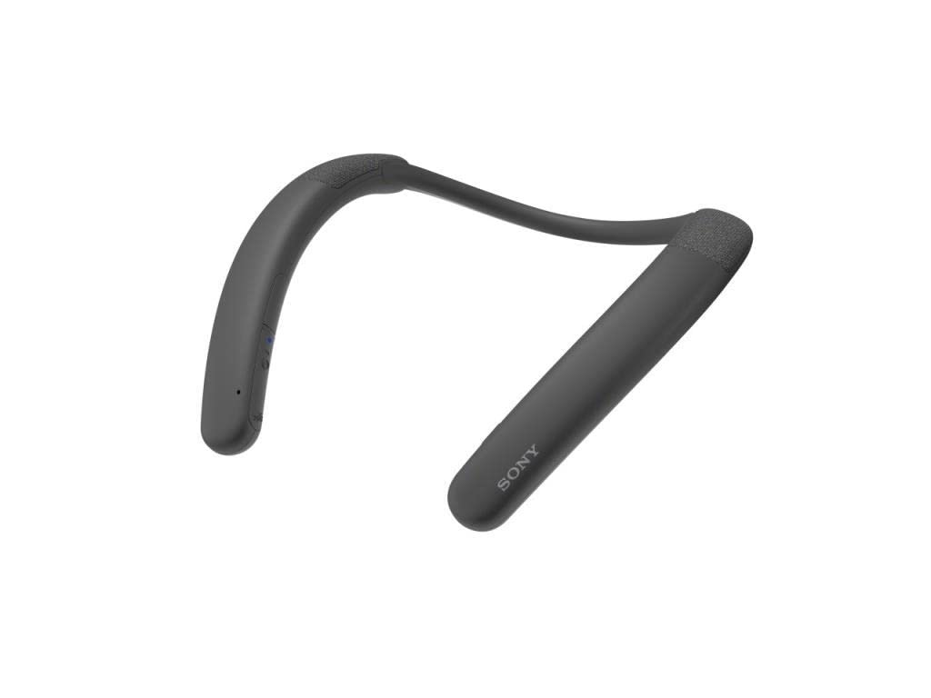 Sony SRS-NB10 - Altavoz Bluetooth inalámbrico de cuello (micrófono incorporado, ligero, función manos libres, conexión múltiple, duración de la batería de 20 h, función de carga rápida), negro