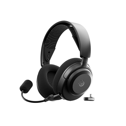 SteelSeries Arctis Nova 3P Wireless Auriculares Gaming multiplataforma - App - Batería 40h - Controladores magnéticos de neodimio - 2,4 GHz/Bluetooth - Micro extraíble - PS5, PS4, PC, Switch -Negro