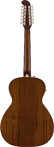 Fender Villager 12-String Aged Natural WN Tortoiseshell Pickguard 12-String Electro-Acoustic Guitar with Gig Bag