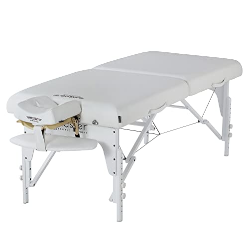 Master Massage Montclair - Camilla de Masaje Plegable (71 cm), Color Blanco