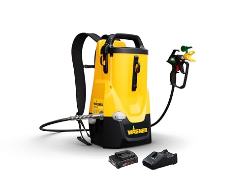 WAGNER Sistema de pulverización de Pintura con batería Control Pro 300 Move 18V Kit - Libre y Flexible: cómodo como Mochila, Fijo en el Suelo o móvil en la Mano * Incl. batería y Cargador*