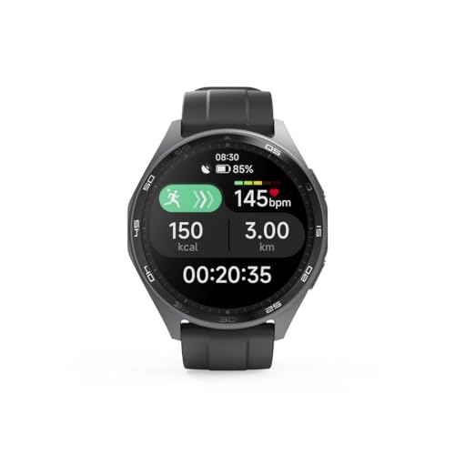 Hama | Reloj Inteligente 1.43" (Smartwatch Resistente al Agua IP68, GPS, análisis sueño, frecuencia Cardiaca, Monitor de hasta 100 Actividades, Pantalla táctil) Azul