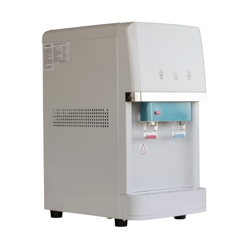 Fuente de Agua con Osmosis Inversa de 5 etapas. Modelo: Bbagua White Mini Cooler RO 2T. Filtros Inline estándar. Dispensación de Agua fría y Natural o fría y Caliente. Bbagua.