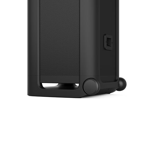 Sony ULT Tower 9, Ultimate Bluetooth Party Speaker, 25 H de batería y alimentación de Red, 2 Modos ULT Power Sound, X-Balanced Speaker, 360 Luces y Sonido, entradas de Karaoke, Negro