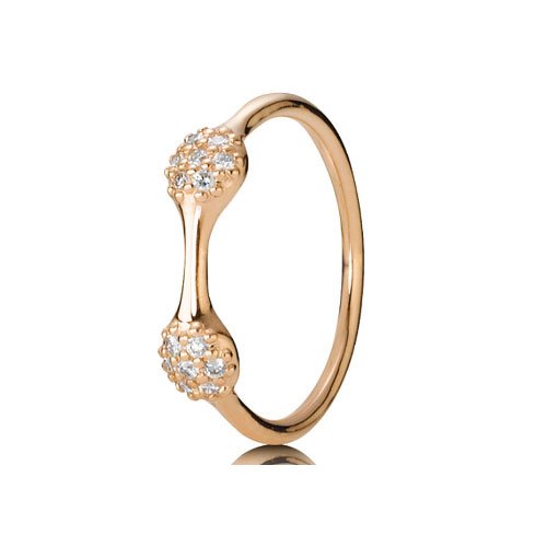 Pandora 970108RD-56 - Anillo de oro amarillo de 18 quilates, talla 16 (17,84 mm)