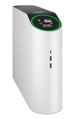 APC Gaming Sistema de alimentación ininterrumpida Back UPS Pro, 2200VA/1320W, Torre, 230V, 4X Tomas Schuko y 2X IEC C13, Luces RGB, Onda sinusoidal Pura, Ártico (Blanco) BGM2200-GR
