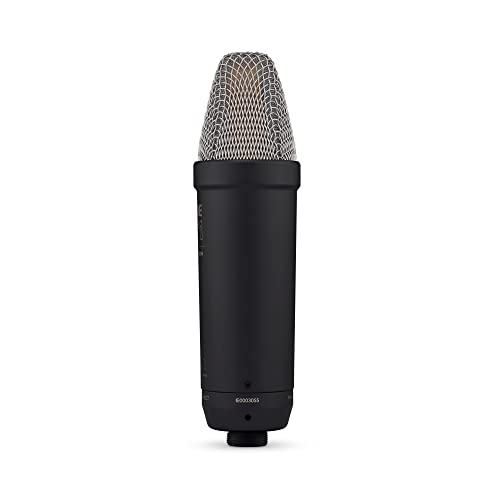 RØDE NT1 5a generación el micrófono con Condensador y Gran diafragma, Salidas XLR y USB, Soporte antivibraciones y Filtro antipop para grabación Vocal, producción Musical y de podcasts (Negro)