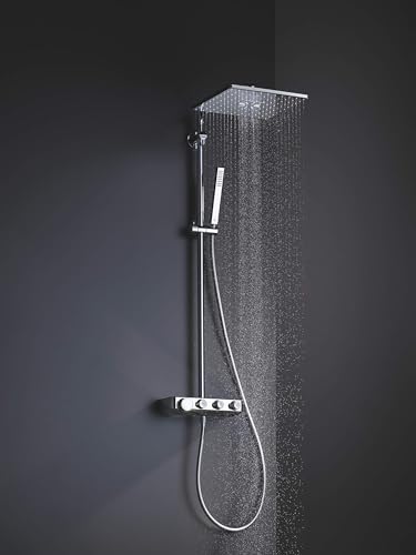 Grohe Euphoria SmartControl System 310 Cube Duo - Sistema de ducha con termostato incorporado, acabado cromado (Ref. 26508000)