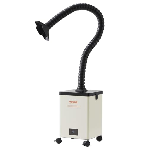VEVOR Aspirador de Vapor de Soldadura Ventilador de Trabajo de 150 W Filtro de 3 Capas 332 m³/h Absorbente de Humo para Soldadura Compacto para Reparación de Teléfonos de Soldadura DIY Impresión 3D