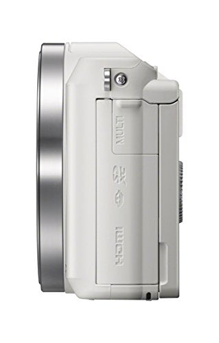 Sony ILCE-5100 - Cámara EVIL de 24.7 Mp ( pantalla 3", estabilizador óptico, vídeo Full HD ), color blanco - Kit cuerpo cámara con objetivo E PZ 16-50 mm f/3.5-5.6