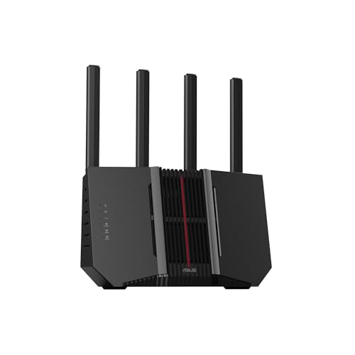 ASUS RT-BE92U - Router WiFi 7 tribanda BE9700, Compatible con 320 MHz y 4096-QAM, Funcionamiento multienlace (MLO), detección AI WAN, AiMesh, Seguridad de Red y Funciones VPN, Smart Home Master