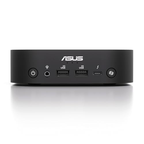ASUS NUC Pro AI Mini PC, Procesador Intel Core Ultra 5 226V, Intel ARC Graphics, 16GB RAM DDR5, 512GB SSD, Windows 11 Home, Copilot+, Negro