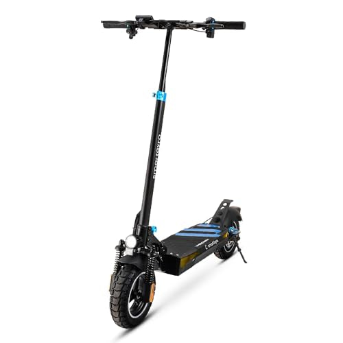 smartGyro Speedway - Patinete Eléctrico de 48V, 800W Pot. Máxima, Batería 13Ah, Autonomía 50 Km, Ruedas de 10 inches Dual Grip, Suspensiones, Triple Frenada, Certificado DGT, Segunda Generación