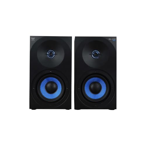 Woxter SO26-077 Dynamic Line DL-410 FX Altavoces gaming, Estéreo 2.0, Autoamplificados con 150W, Madera, Woofer de 4 pulgadas, 2 Tweeter, Negro, 3.5 mm
