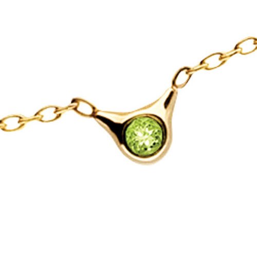 Pandora 570111PEA-45 - Collar de oro amarillo de 18 quilates