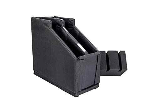 ENKI AMG-2 EXV Double Electric Guitar Case 3ª generación, Negro, Funda de Vuelo