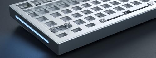 Glorious Gaming GMMK PRO 75% Barebones (solo carcasa) - Teclado gaming mecánico modular, TKL, carcasa de 1,5 kg, RGB, personalizable, switches de 5 pines, distribuciones internacional / ISO - Blanco