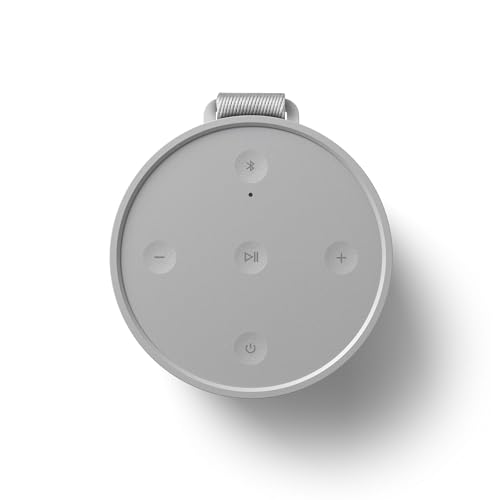Bang & Olufsen Beosound Explore Altavoz de 360 Grados Bluetooth Portátil Inalámbrico de Alta Gama para Uso en Exteriores, Casa y Viaje, IP67 Resistente al Agua y Polvo, Hasta 27 horas Grey Mist