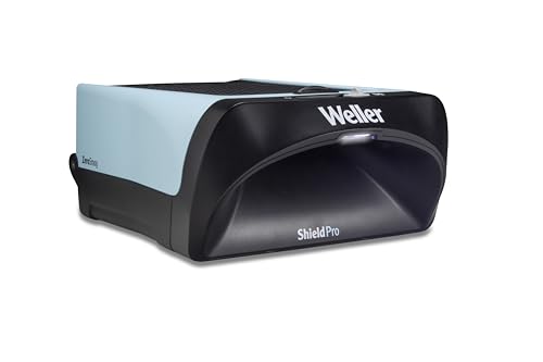 Weller FT91019299 ZeroSmog ShieldPro Aspirador De Humo: Filtración Eficaz De Partículas Y Gas, Eliminación De Olores Para Una Estación De Trabajo Única