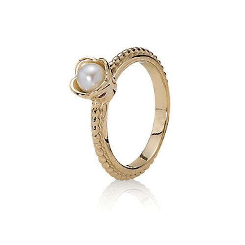 Pandora 150111PSA-60 - Anillo de oro amarillo de 14 quilates, talla 20 (19,1 mm)