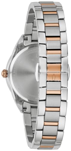 Bulova Reloj Analógico para Mujer de Cuarzo con Correa en Acero Inoxidable 98R281