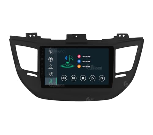Radio de Coche para Hyundai Tucson Negro (con navegación, cámara de visión Trasera y Amplificador Kenwood de Serie) Android GPS Bluetooth WiFi USB Dab+ Touchscreen 9" 8core Carplay AndroidAuto