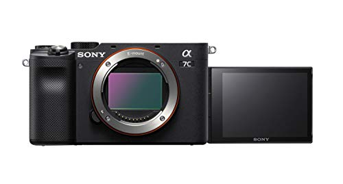 Sony Alpha 7 C - Cámara evil de fotograma completo (compacta y ligera, enfoque automático a tiempo real, 24.2 megapíxeles, sistema de estabilización de 5 ejes, batería de gran capacidad) negro