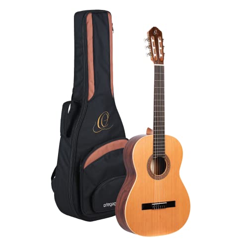 Ortega R180 - Guitarra clásica (cedro y bubinga, tamaño 4/4), color natural
