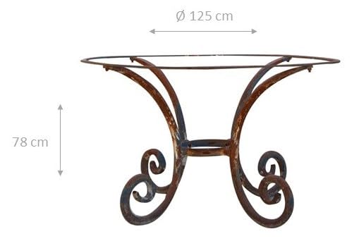Biscottini - Base De Mesa - Hierro Forjado - Patas De Mesa - Diseño Elegante - Mesa Redonda - Estilo Industrial