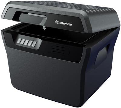 Master Lock FHW40300EURHRO Caja Fuerte Portatil Ignifuga y Impermeable Combinación Xlarge 18.5 L Adecuada para A4 Documentos, Dispositivos Electrónicos, Soporte Multimedia, Pequeños
