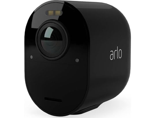 Arlo Ultra 2 Camara de Vigilancia WiFi Exterior 4K, Camara de Vigilancia WiFi Interior, Sensor de Movimiento, Alarmas Para Casa, Requiere Smart Hub Que Se Vende Por Separado, Cámara Adicional, Negra