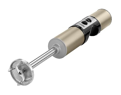 ritter stilo 7 Plus - Batidora de mano inalámbrica con batería de metal, fabricada en Alemania, color marrón claro