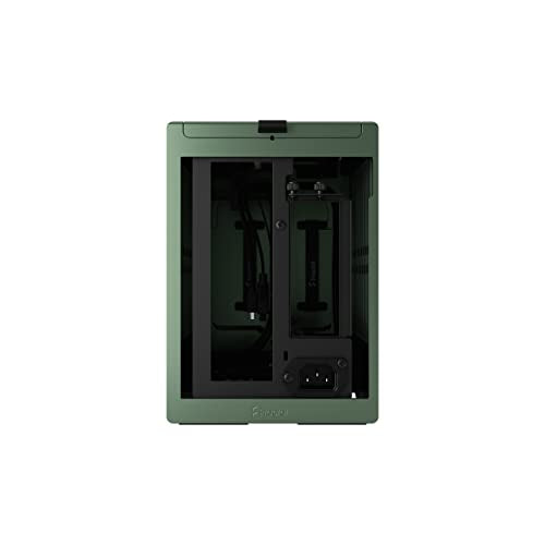 Fractal Design Terra Jade - Wood Walnut Front Panel - Small Form Factor - mITX Gaming Case – PCIe 4.0 Riser Cable – USB Type-C - Anodized Aluminum Panels