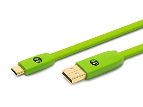 Neo by Oyaide d+ USB (Clase B) A a C - Cable digital de alta velocidad y duradero para DJ's, músicos y productores, verde