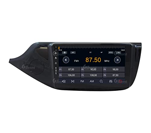 Radio de Coche para Kia Ceed Desde el 2012 Negro Brillante con cámara y GPS de Serie Android GPS Bluetooth WiFi USB Dab+ Touchscreen 9" 8core Carplay AndroidAuto