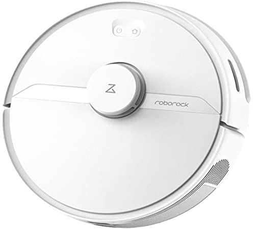 roborock S6 Pure - Robot de Limpieza y succión (Potencia de aspiración 2000Pa, batería 150min, Polvo de 460ml, Agua de 180ml, 69dB, algoritmo de Ruta Adaptable, Control por App y Voz) Blanco, R100004A