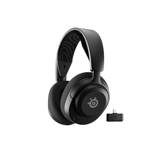 SteelSeries Arctis Nova 5 Cascos gaming inalámbricos PC, PS5, Switch 2, móvil - Controladores magnéticos de neodimio - Más de 100 preajustes de audio - Batería de 60h - 2,4 GHz o BT - Micro Gen2.X