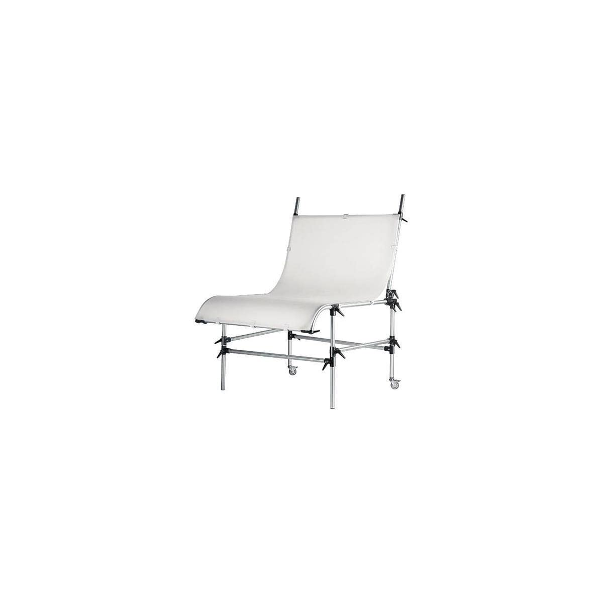Manfrotto 220PSL - Accesorio, Soporte para Estudio fotográfico, Plata, sin Soporte