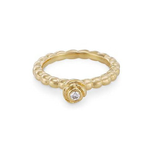Pandora - Anillo de oro amarillo de 14 quilates, talla 10 (15,92 mm)
