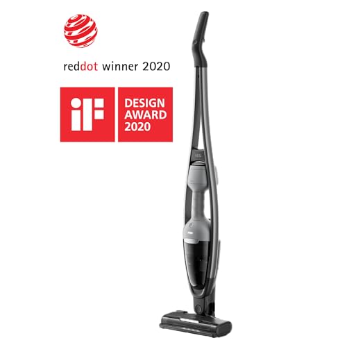 AEG AS62CB25UG Clean 6000 Aspiradora Sin Cable, 25,2 V, Autonomía de 55 min, Tecnología Brushrollclean, Carga en 4,5 h, Depósito de 0,35 L, Tecnología Cyclonic, 3 Accesorios, Gris