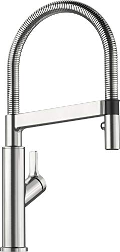 BLANCO 522407 SOLENTA-S Senso UltraResist Grifo de Cocina Acero Inoxidable Acabado, 230 V, Pvd Steel, Sensor