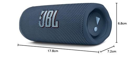 JBL Altavoz Bluetooth portátil Flip 6 Altavoz resistente al agua y al polvo IPX67, compatible con JBL PartyBoost, hasta 12h de batería, gris