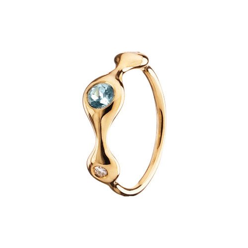 Pandora 970114MX5-58 - Anillo de oro amarillo de 18 quilates, talla 18 (18,47 mm)