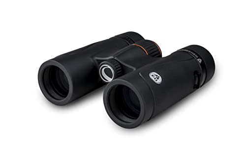 Celestron 71403 TrailSeeker ED: prismáticos con prisma de techo 10 x 32, lente de banda ancha con revestimiento múltiple completo, prisma BaK-4, negro